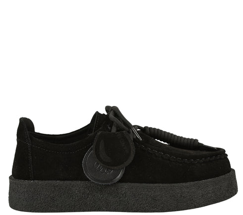 Pantofi casual, dama, FEELING, T003 negru, piele nabuc